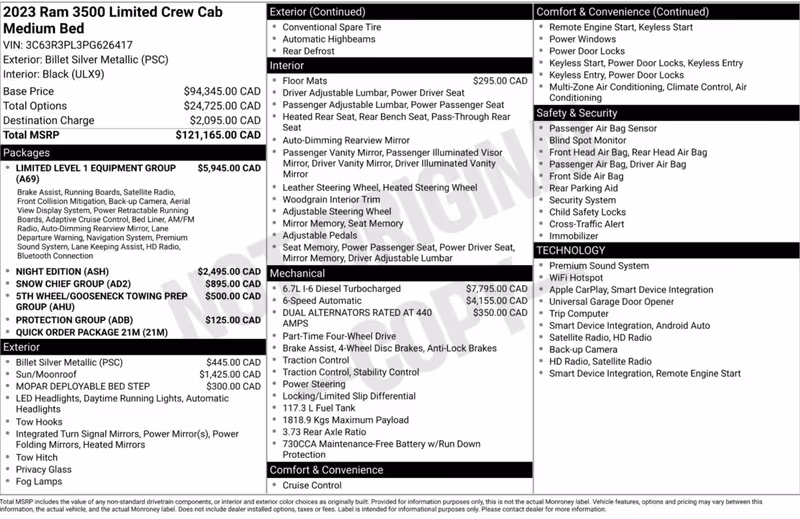 2023 Ram 3500 Limited