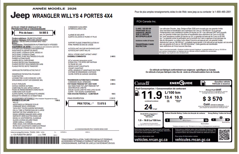 2026 Jeep Wrangler Willys