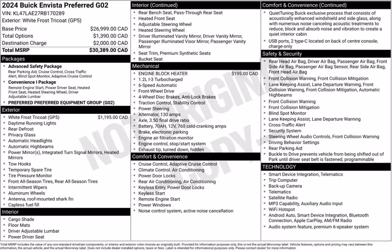 2024 Buick Envista Preferred
